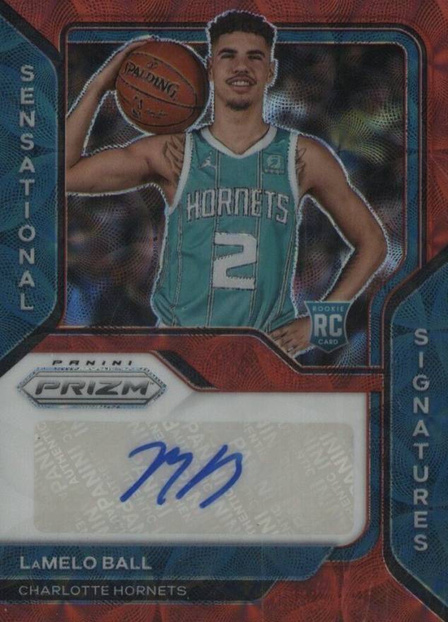 2020 Panini Prizm Sensational Signatures LaMelo Ball #SSLMB Basketball Card