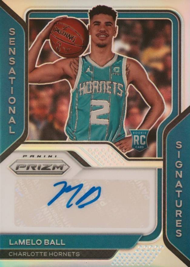 2020 Panini Prizm Sensational Signatures LaMelo Ball #SSLMB Basketball Card