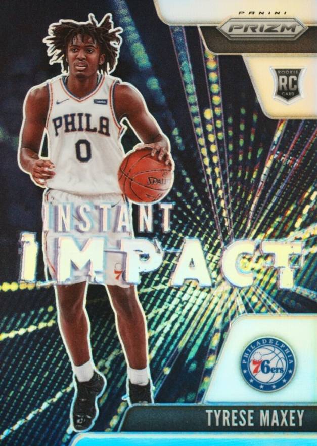 2020 Panini Prizm Instant Impact Tyrese Maxey #16 Basketball Card