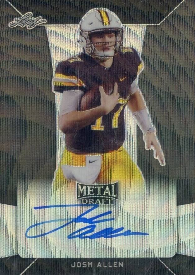 2018 Leaf Metal Draft Autographs Josh Allen #JA1 Football Card