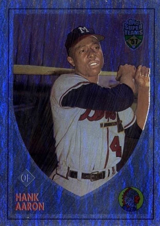 2002 Topps Super Teams Hank Aaron #35 Baseball Card