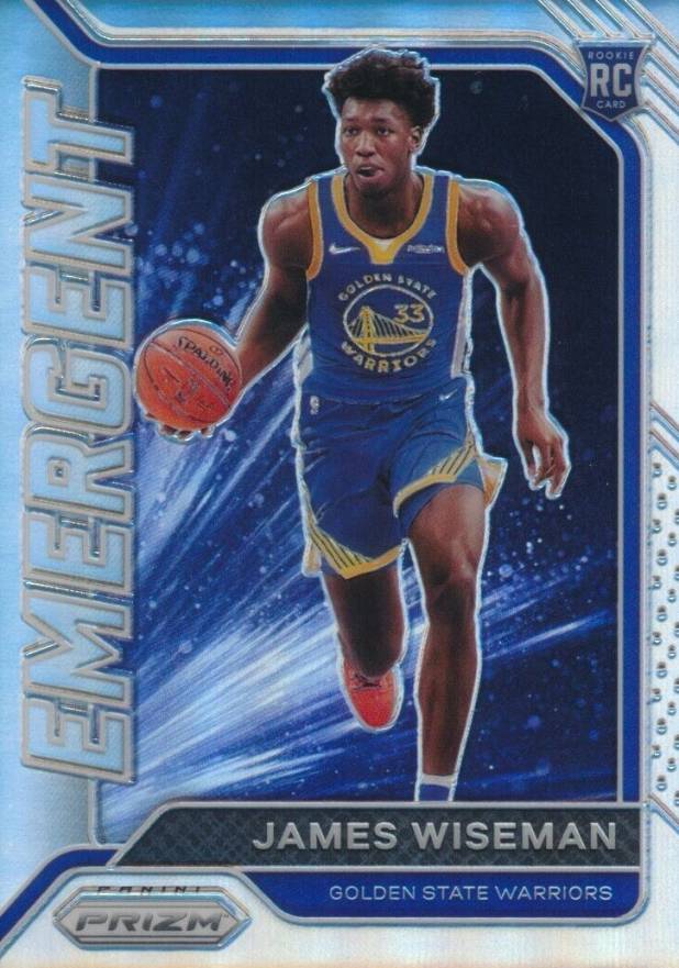 2020 Panini Prizm Emergent James Wiseman #13 Basketball Card