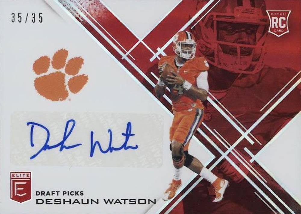 2017 Panini Elite Draft Picks  Deshaun Watson #104 Football Card