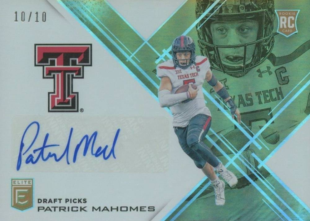 2017 Panini Elite Draft Picks  Patrick Mahomes II #145 Football Card