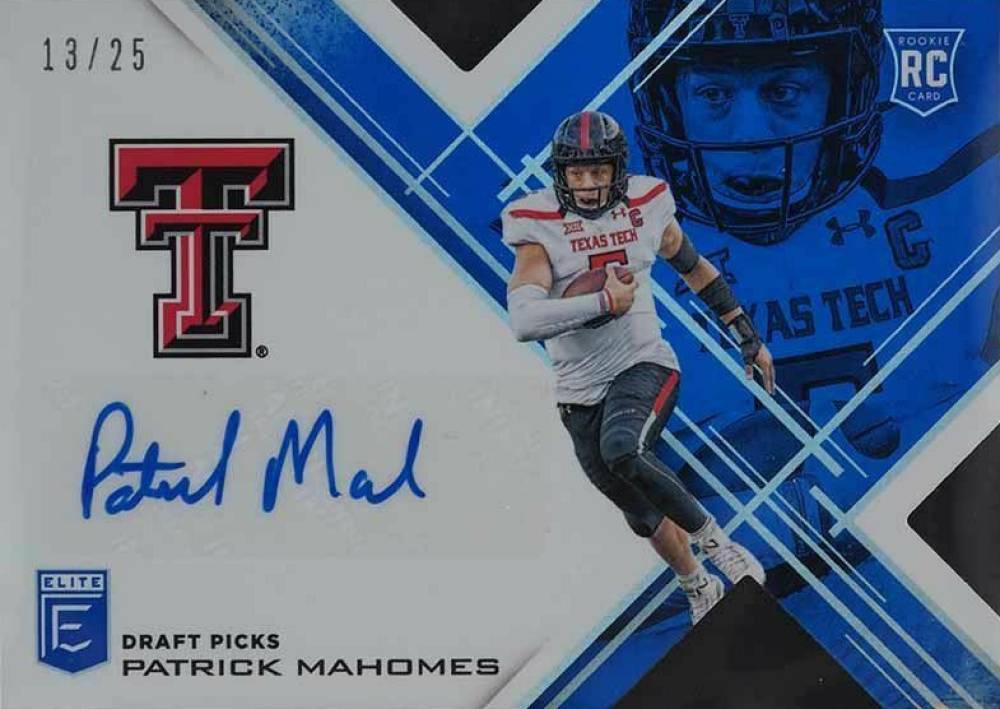 2017 Panini Elite Draft Picks  Patrick Mahomes II #145 Football Card