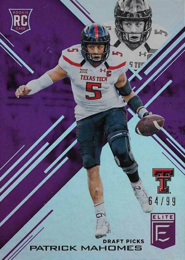 2017 Panini Elite Draft Picks  Patrick Mahomes II #145 Football Card