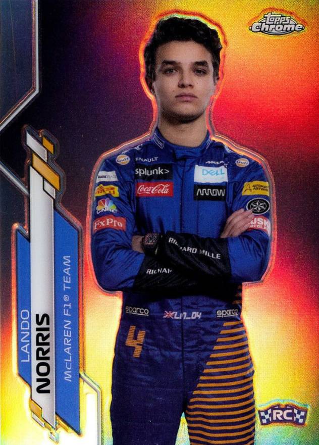 2020 Topps Chrome Formula 1 Lando Norris #7 Other Sports Card