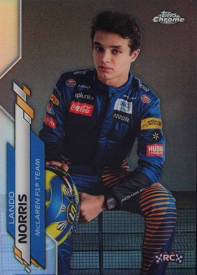 2020 Topps Chrome Formula 1 Lando Norris #7 Other Sports Card