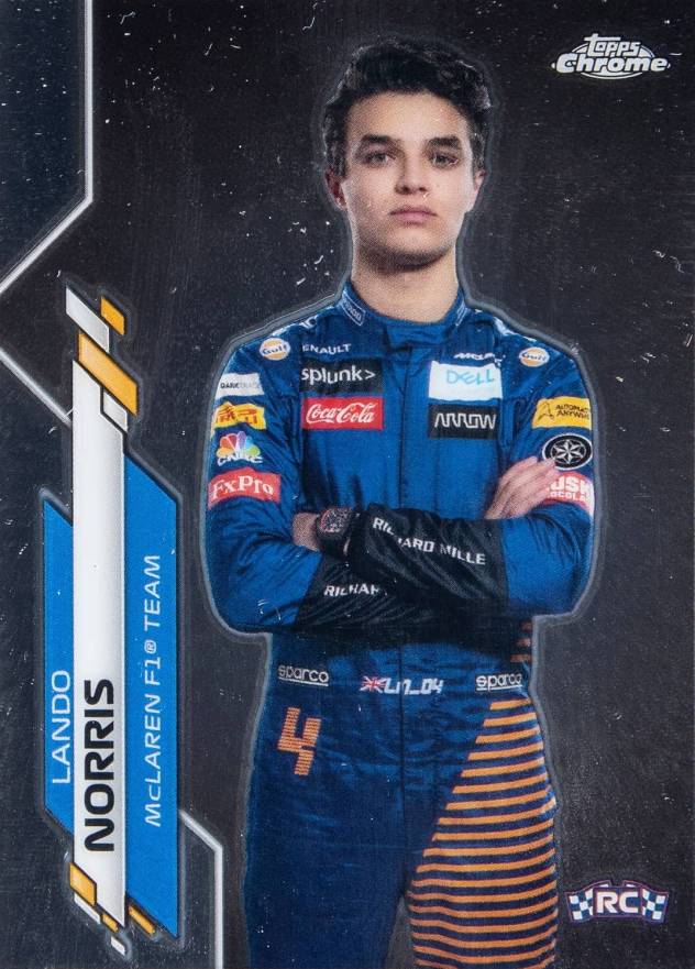 2020 Topps Chrome Formula 1 Lando Norris #7 Other Sports Card