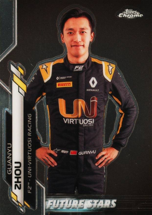 2020 Topps Chrome Formula 1 Guanyu Zhou #43 Other Sports Card