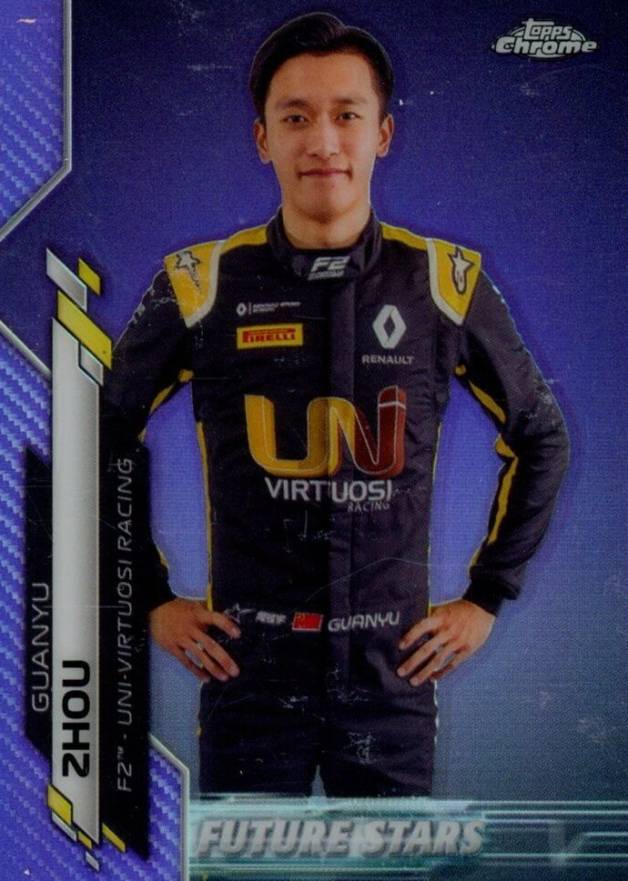 2020 Topps Chrome Formula 1 Guanyu Zhou #43 Other Sports Card