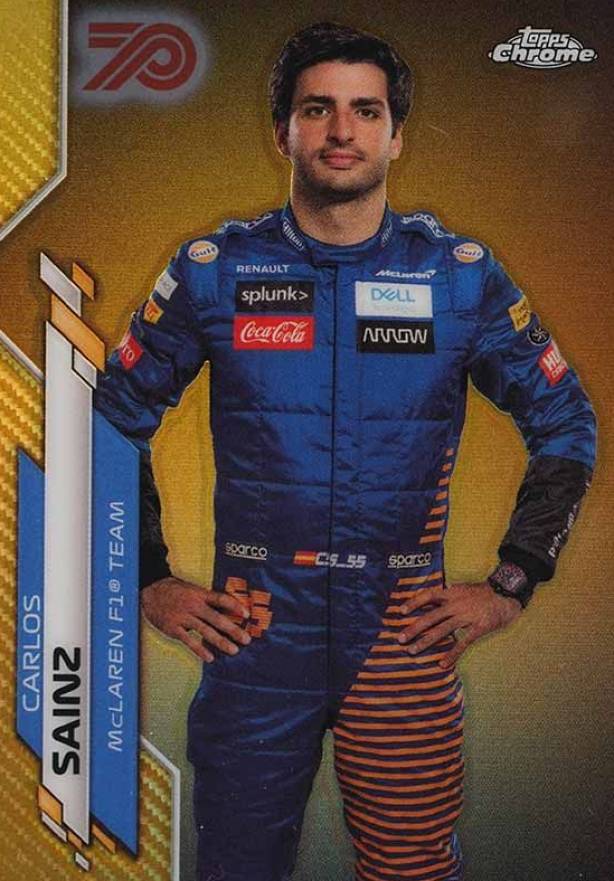 2020 Topps Chrome Formula 1 Carlos Sainz #8 Other Sports Card