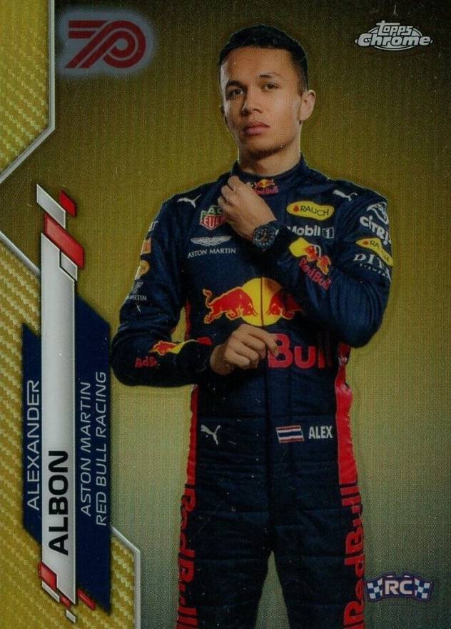 2020 Topps Chrome Formula 1 Alexander Albon #5 Other Sports Card