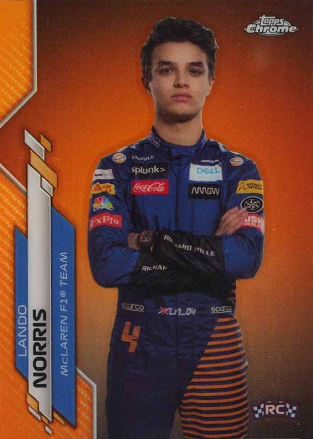 2020 Topps Chrome Formula 1 Lando Norris #7 Other Sports Card