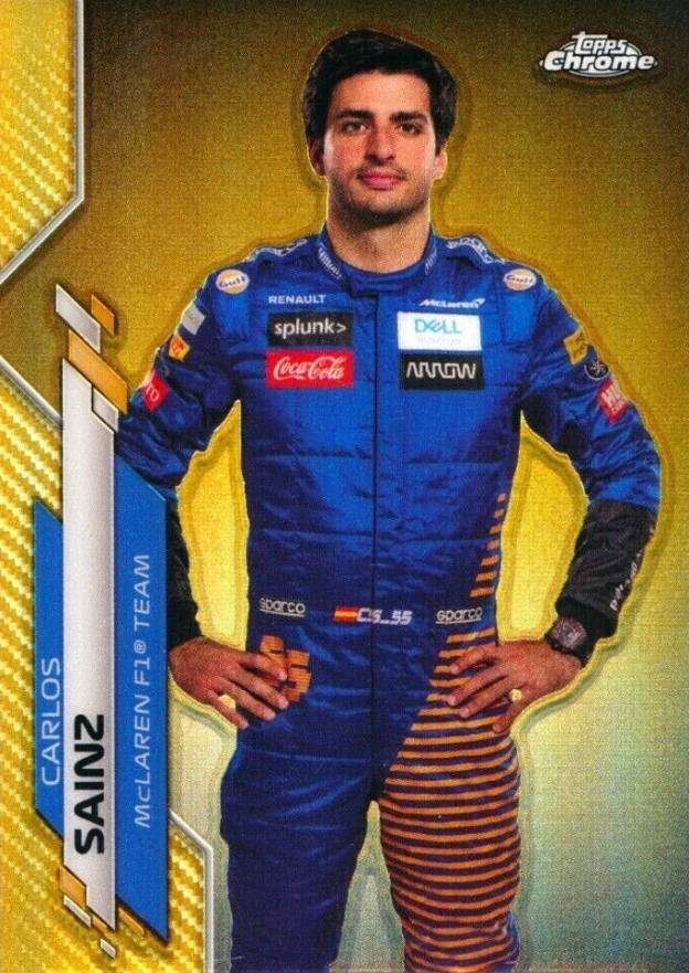 2020 Topps Chrome Formula 1 Carlos Sainz #8 Other Sports Card