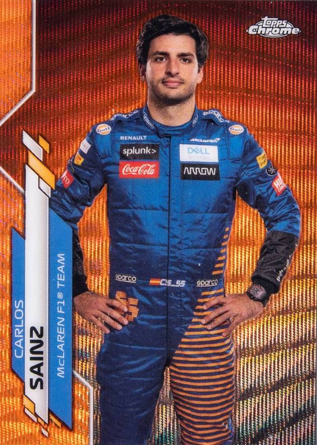 2020 Topps Chrome Formula 1 Carlos Sainz #8 Other Sports Card