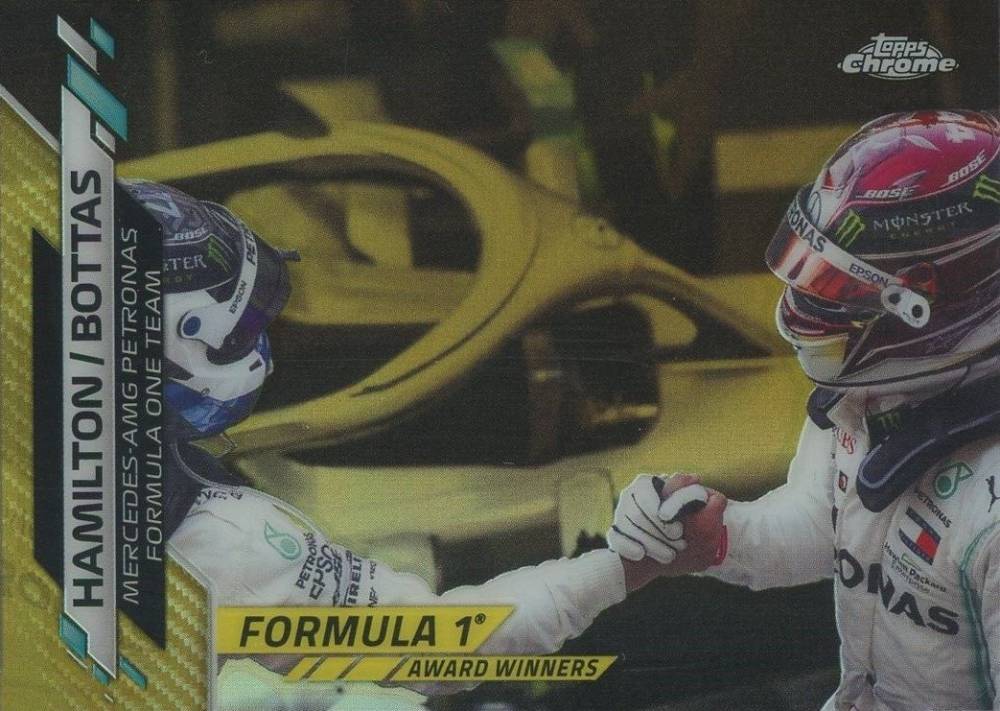 2020 Topps Chrome Formula 1 Lewis Hamilton/Valtteri Bottas #196 Other Sports Card