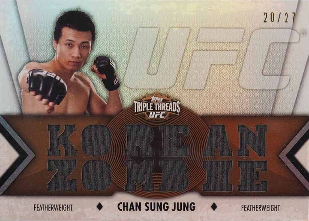 2013 Topps UFC Knockout Triple Thread Relics Chan Sung Jung #CJ1 Other Sports Card