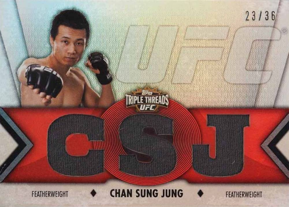 2013 Topps UFC Knockout Triple Thread Relics Chan Sung Jung #CJ2 Other Sports Card