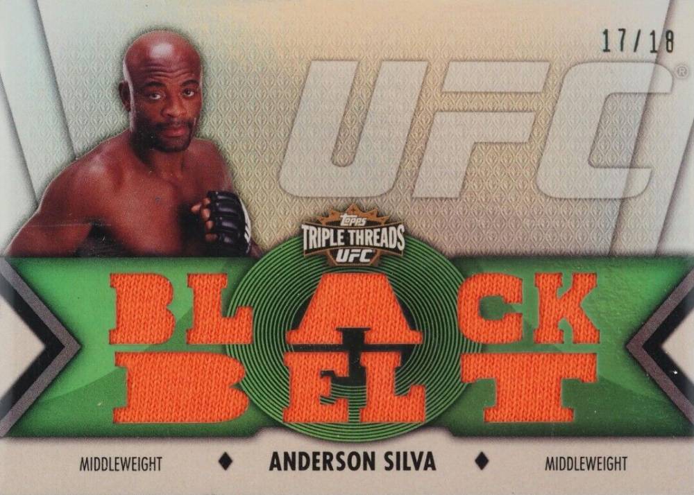 2013 Topps UFC Knockout Triple Thread Relics Anderson Silva #AS2 Other Sports Card