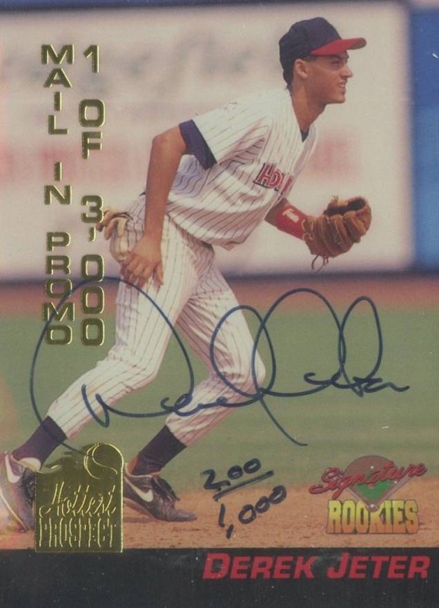 1994 Signature Rookies Hottest Prospects Derek Jeter #S4 Baseball Card