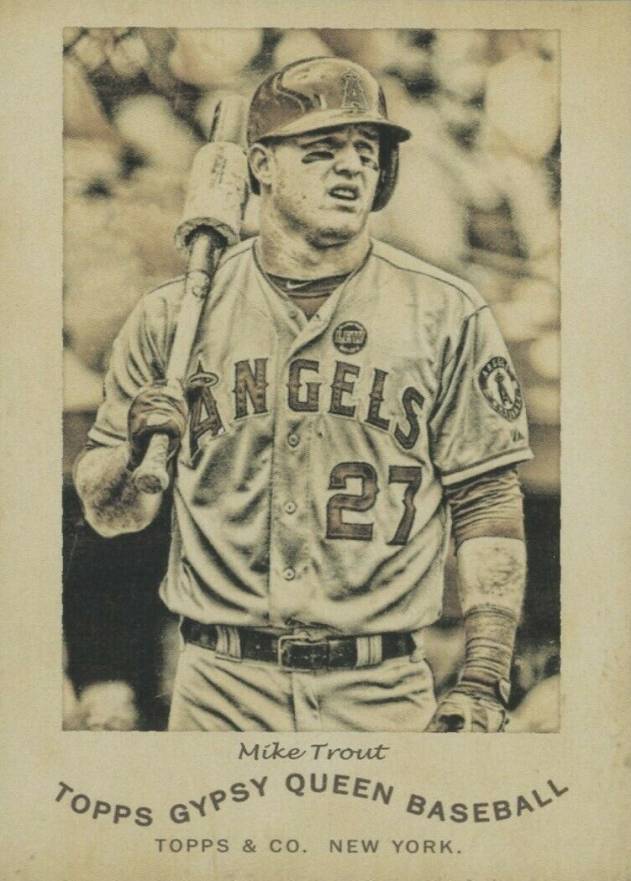 2014 Topps Gypsy Queen N174 Gypsy Queen Mike Trout #MT Baseball Card