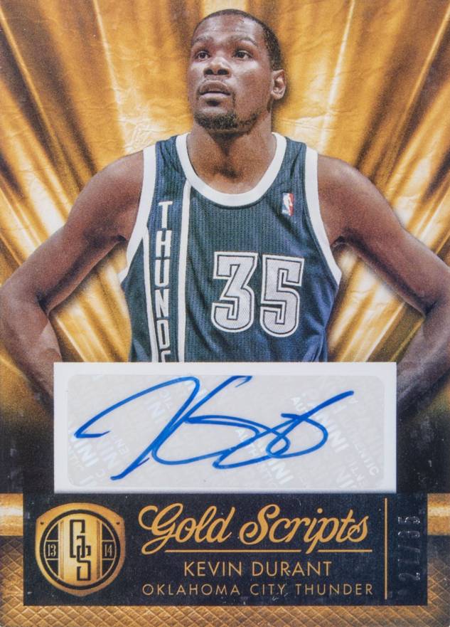 2013 Panini Gold Standard Gold Scripts Kevin Durant #14 Basketball Card