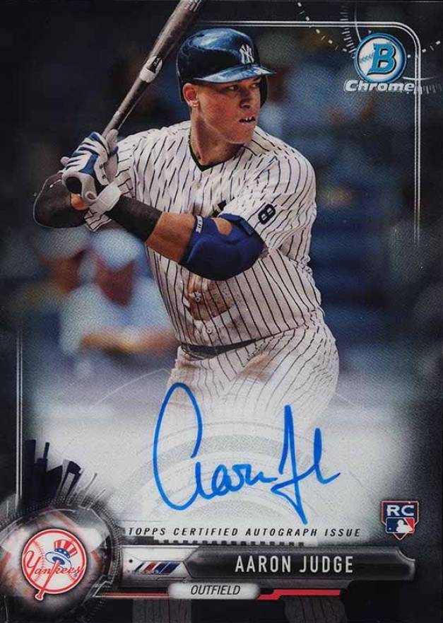 2017 Bowman Rookie Autographs Aaron Judge #CRAAJ Baseball Card