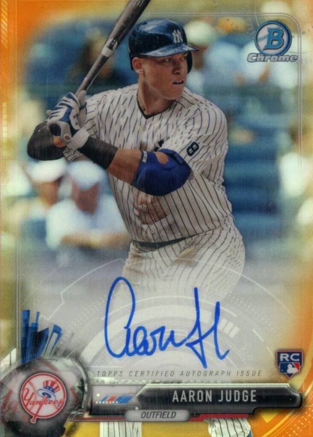 2017 Bowman Rookie Autographs Aaron Judge #CRAAJ Baseball Card