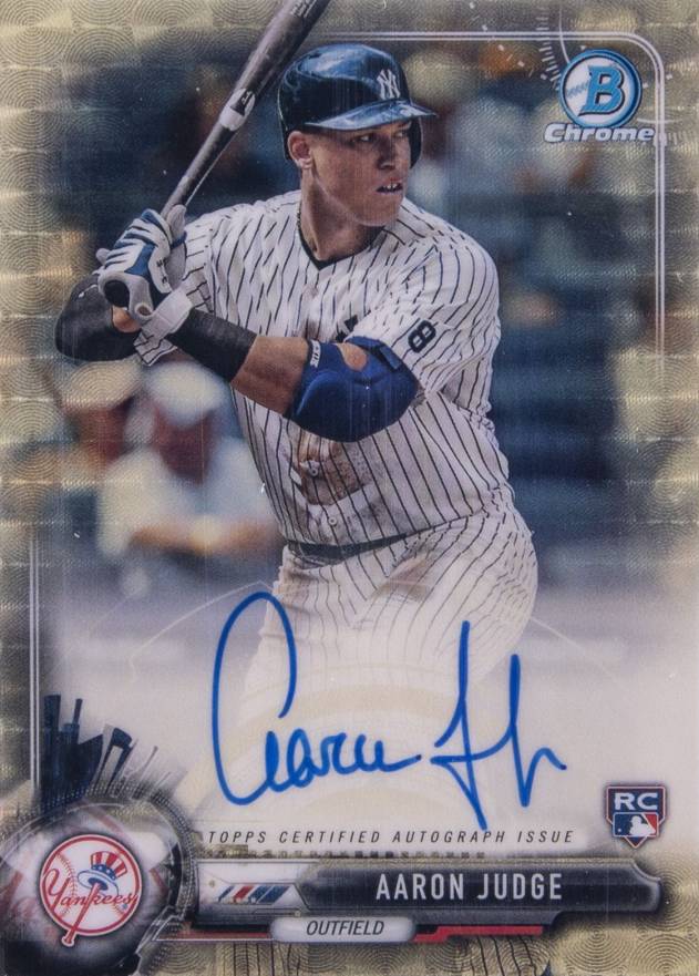 2017 Bowman Rookie Autographs Aaron Judge #CRAAJ Baseball Card