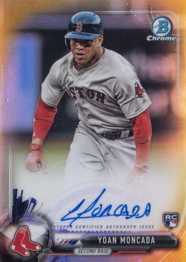 2017 Bowman Rookie Autographs Yoan Moncada #CRAYM Baseball Card