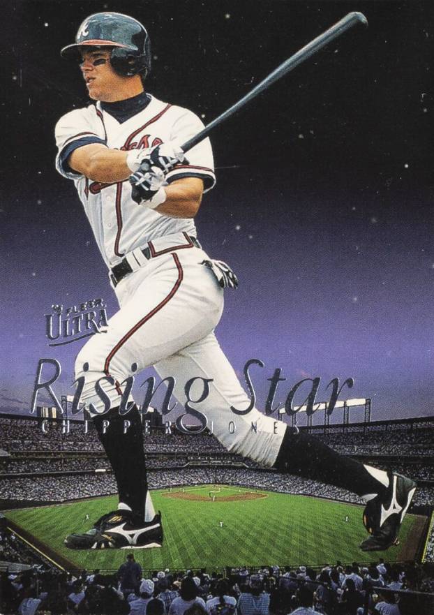 1996 Ultra Rising Star Chipper Jones #6 Baseball Card