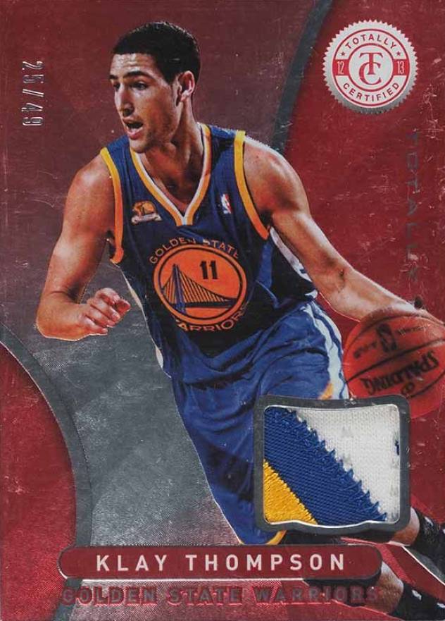 2012 Panini Totally Certified Materials Klay Thompson #93 Basketball Card