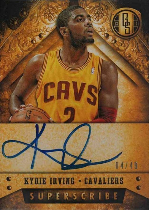 2013 Panini Gold Standard Superscribe Autograph Kyrie Irving #29 Basketball Card