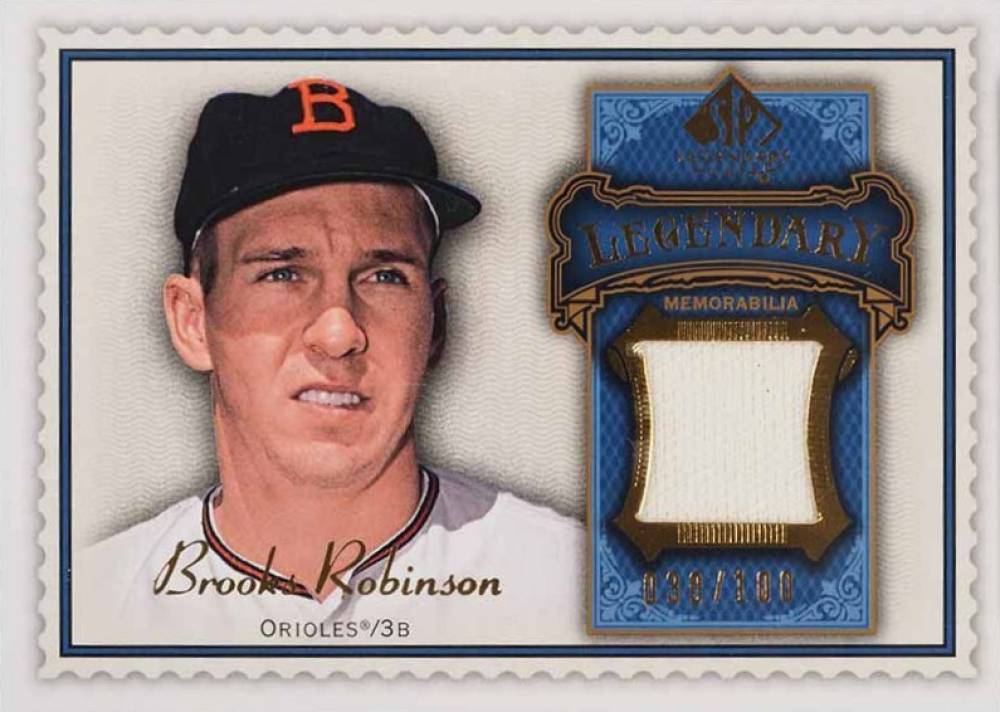 2009 SP Legendary Cuts Legendary Memorabilia Brooks Robinson #LM-BR Baseball Card