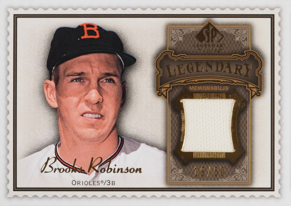 2009 SP Legendary Cuts Legendary Memorabilia Brooks Robinson #LM-BR Baseball Card