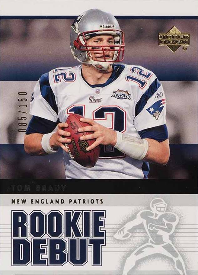 2005 Upper Deck Rookie Debut Tom Brady #57 Football Card