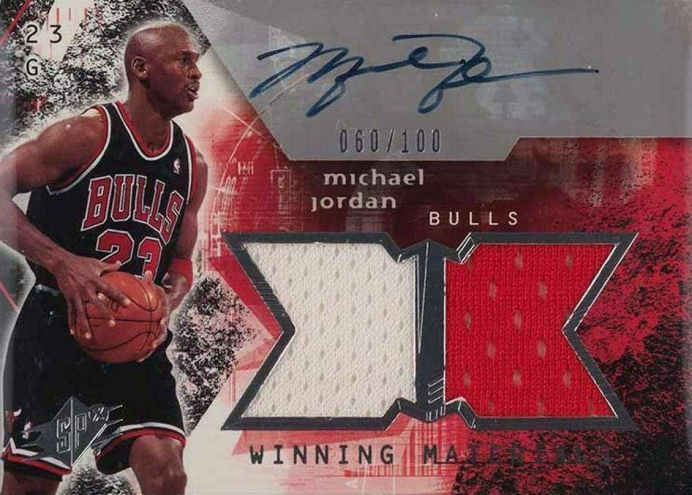 2004 SPx Winning Materials Michael Jordan #WMAMJ Basketball Card