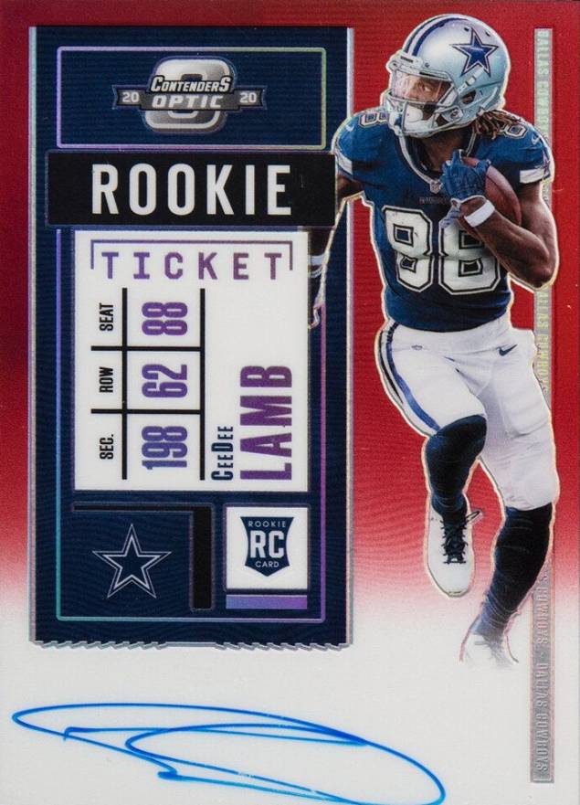 2020 Panini Contenders Optic Ceedee Lamb #107 Football Card