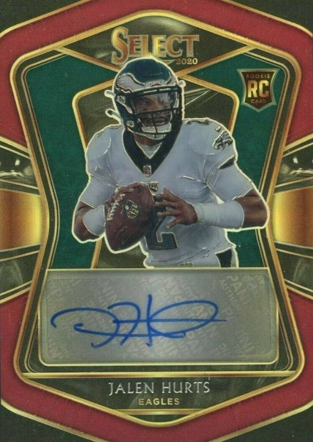 2020 Panini Select Rookie Signatures Jalen Hurts #JHU Football Card