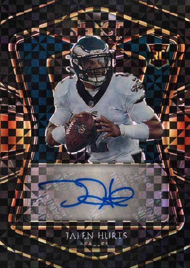 2020 Panini Select Rookie Signatures Jalen Hurts #JHU Football Card