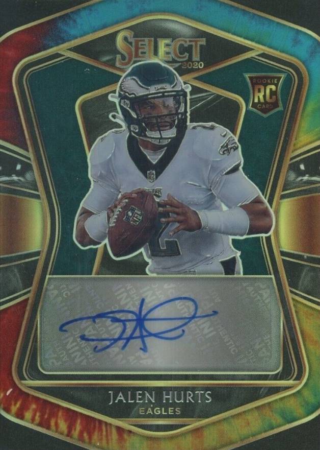 2020 Panini Select Rookie Signatures Jalen Hurts #JHU Football Card