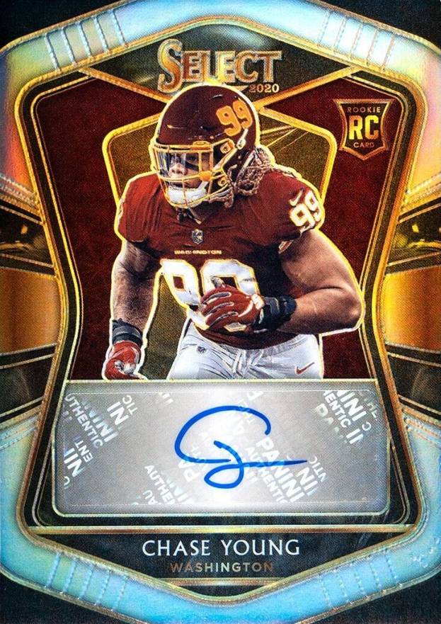 2020 Panini Select Rookie Signatures Chase Young #CYO Football Card