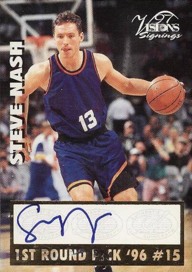 1997 Visions Signings Steve Nash # Basketball Card