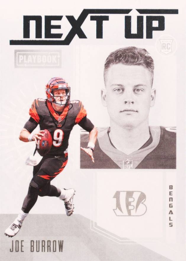 2020 Panini Playbook Next Up Joe Burrow #1 Football Card