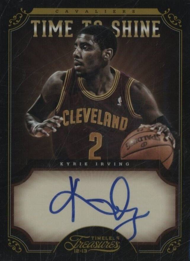 2012 Panini Timeless Treasures Time to Shine Autographs Kyrie Irving #4 Basketball Card