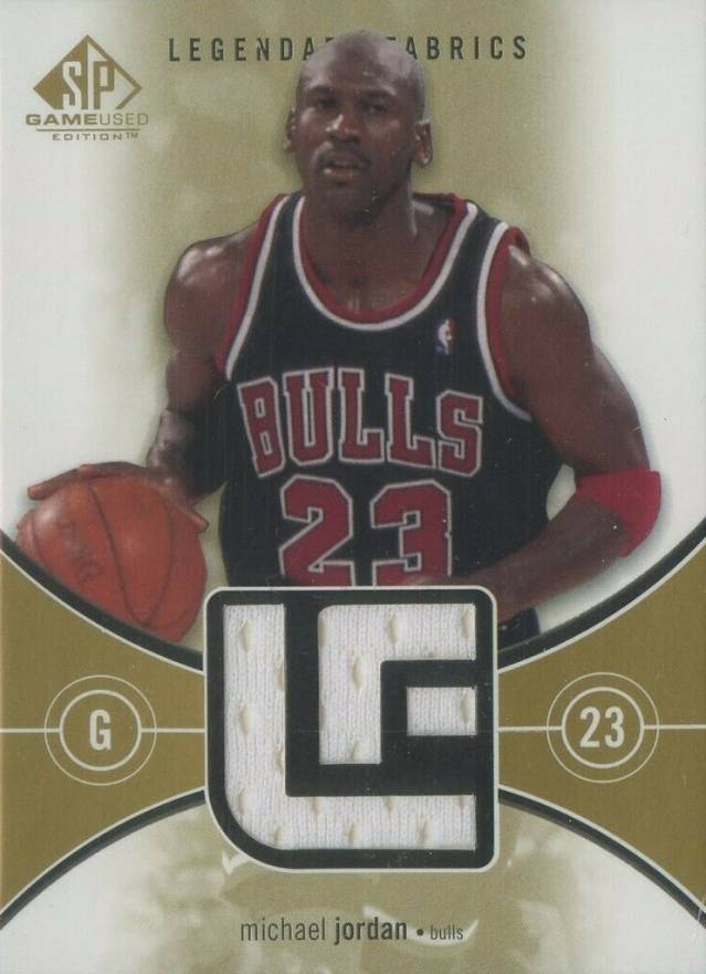 2004 SP Game Used Legendary Fabrics  Michael Jordan #LF-MJ Basketball Card