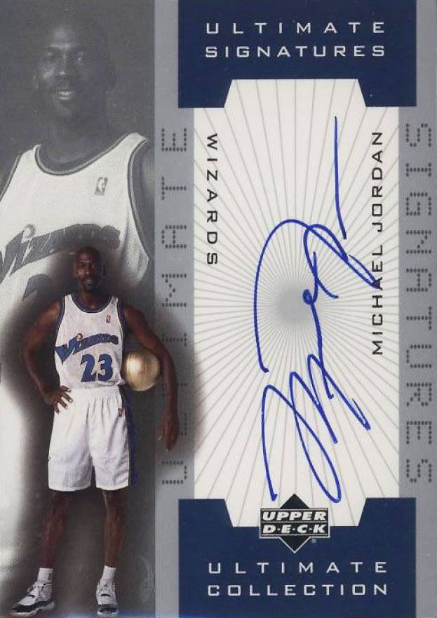 2001 Upper Deck Ultimate Collection Ultimate Signatures Michael Jordan #MJ-A Basketball Card