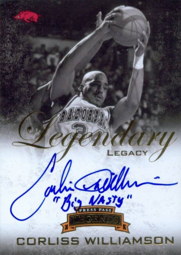 2008 Press Pass Legends Legendary Legacy Autograph Corliss Williamson #LL-CW Basketball Card