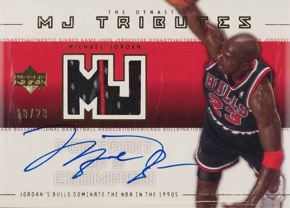 2001 Upper Deck MJ Tributes Portrait of a Champion  Michael Jordan #PCJ3 Basketball Card